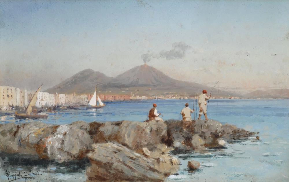  16-Francesco Coppola Castaldo-Pescatori a Mergellina  